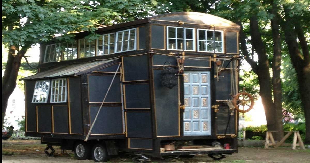 Couple builds a 400-square-foot steampunk tiny house | SF Globe