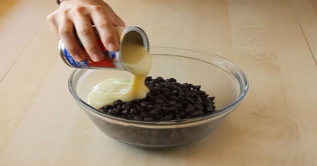 She Pours Condensed Milk Over Chocolate. In Minutes, My Mouth Was Watering