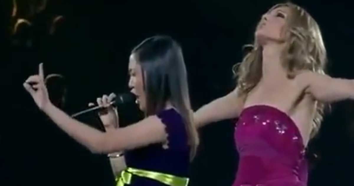 Celine Dion duets with songstress SF Globe