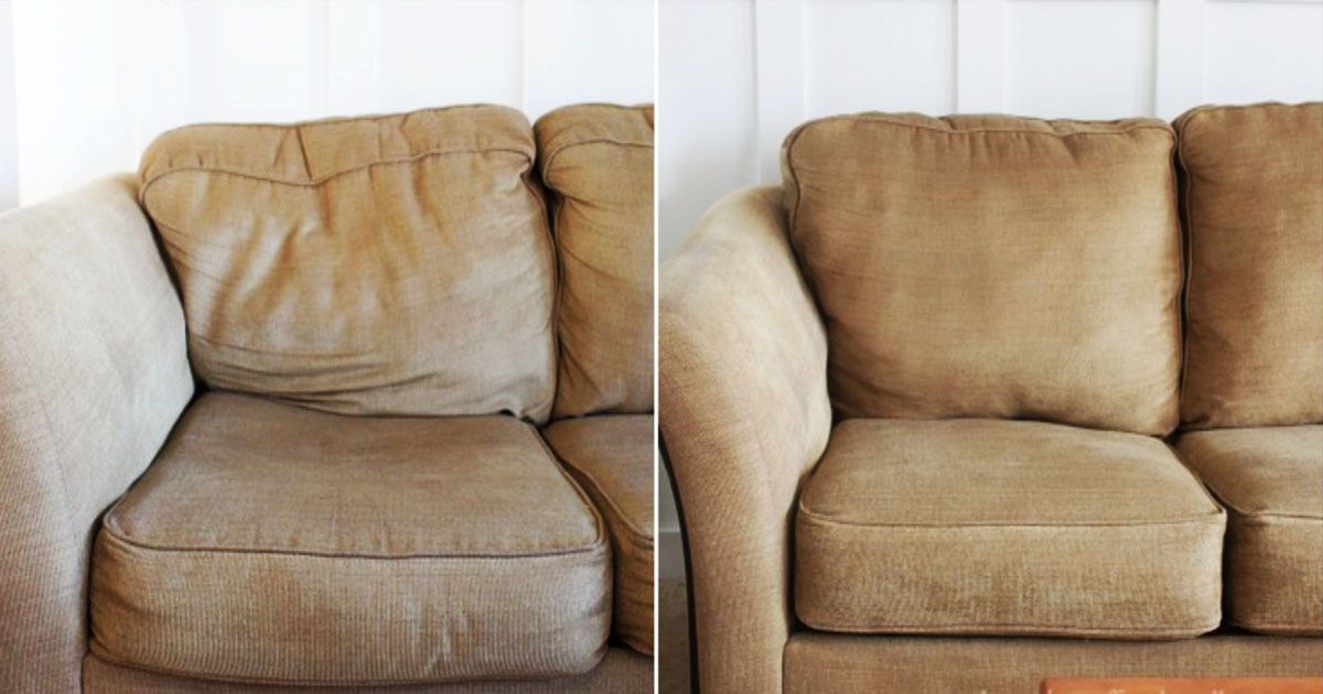 How to make a saggy couch look like new again!