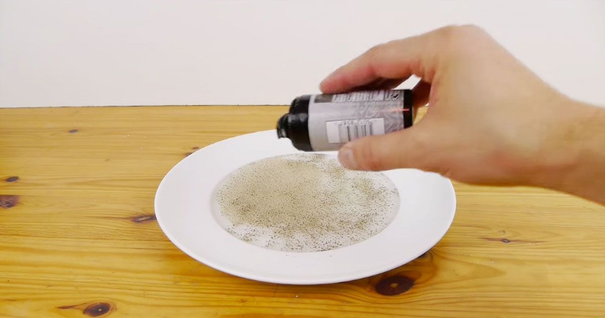 DaveHax Demonstrates Pepper And Water Science Trick SF Globe