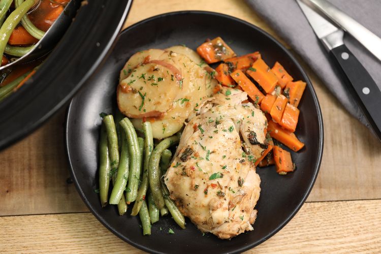 Watch how to make onepot chicken and vegetable dinner Cooktop Cove