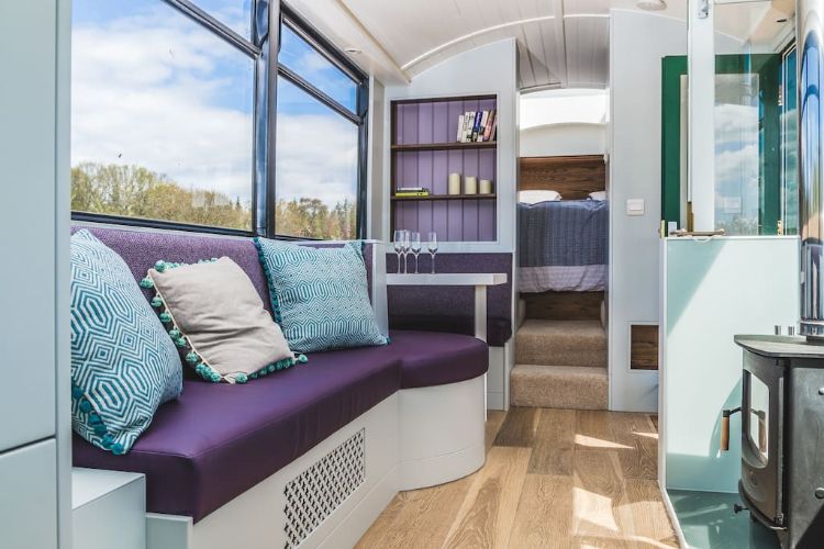 Marvel at this stylish bus conversion and its tranquil open-plan living ...
