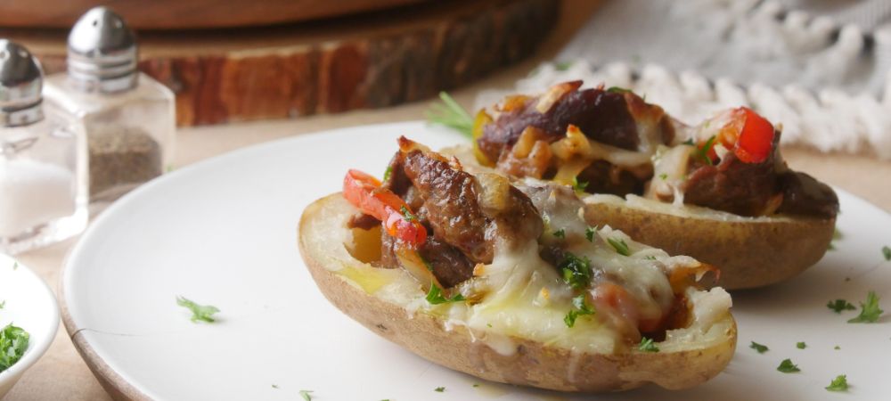 The Only Cheesesteak Potato Skin Recipe You'll Ever Need Recipe and Video