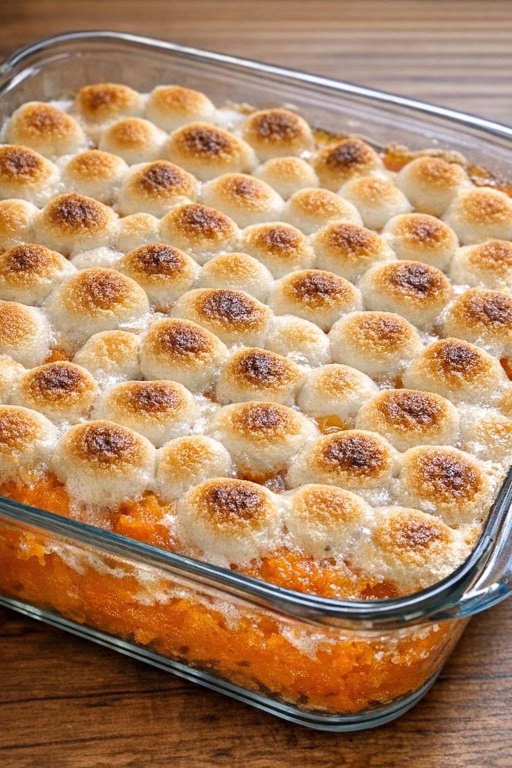4-ingredient sweet potato casserole with toasted marshmallows