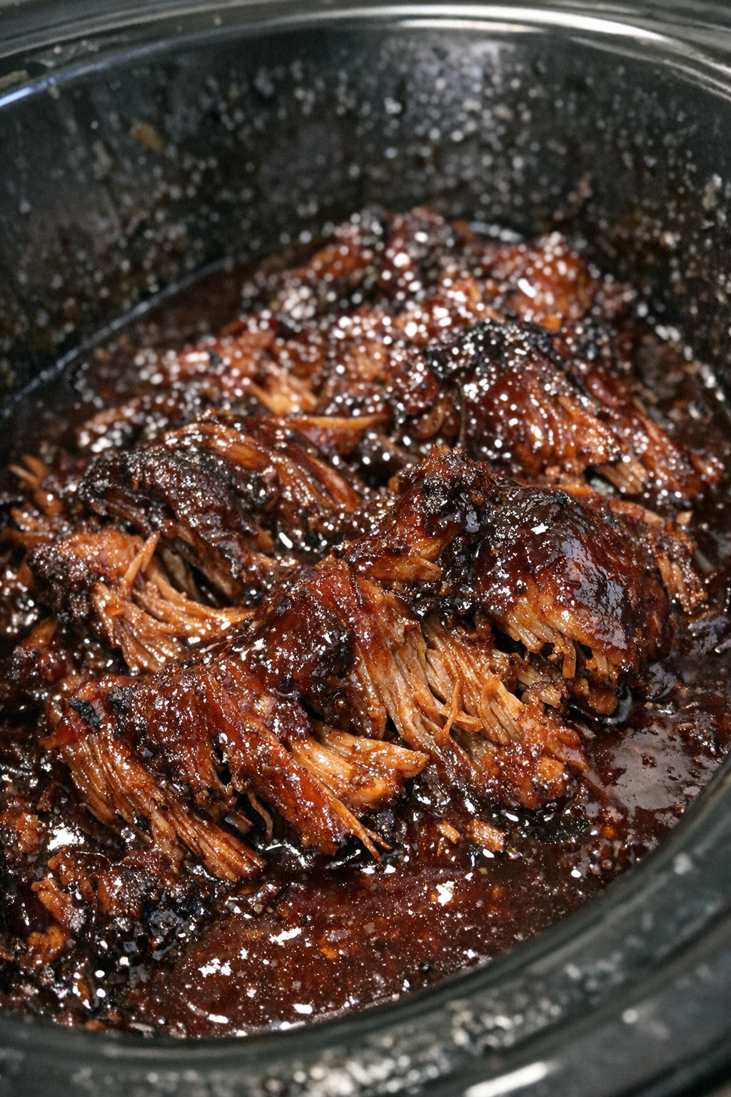 Finished slow cooker vintage fair-style dish