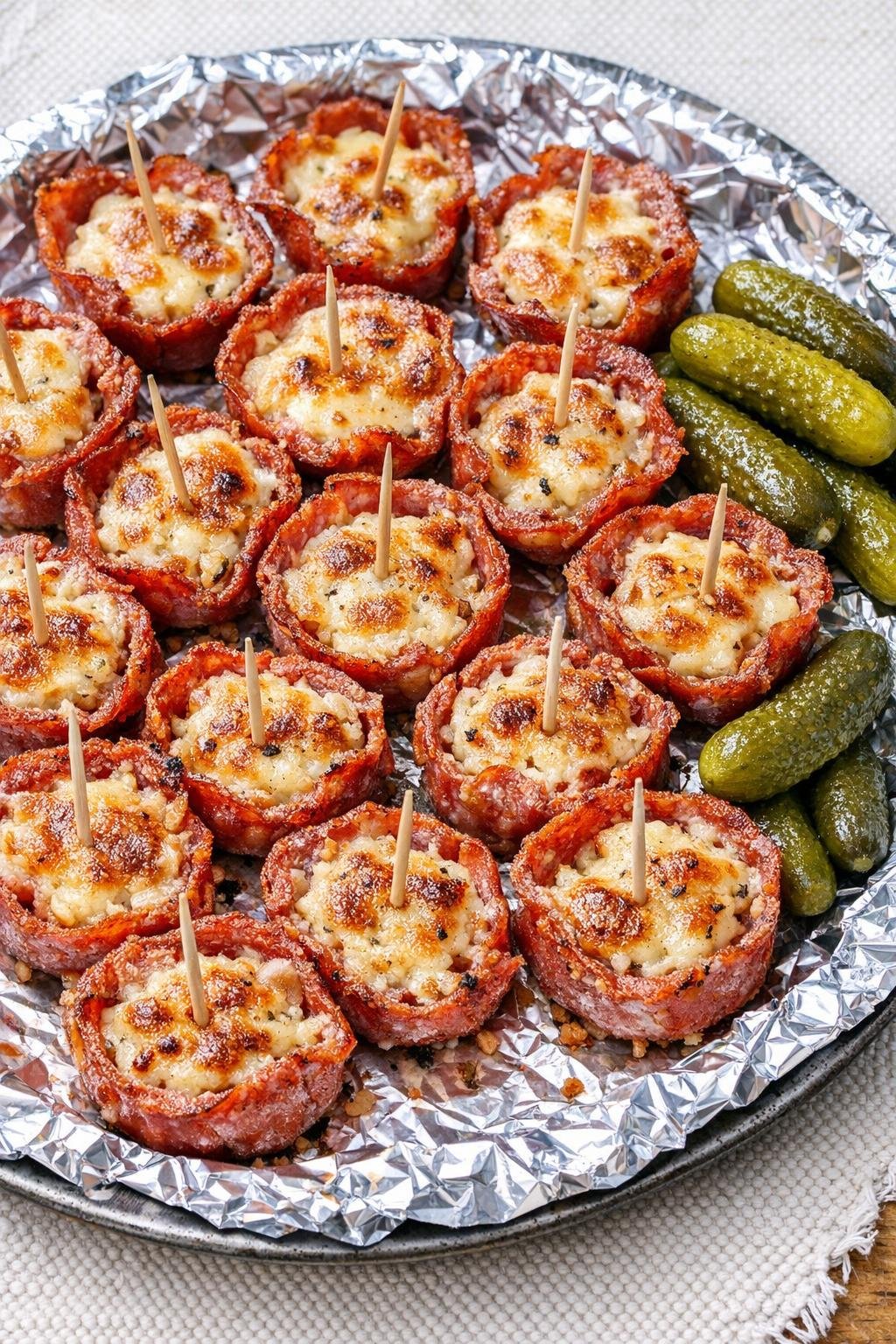 Salami Mercer w kawałkach gotowe do podania