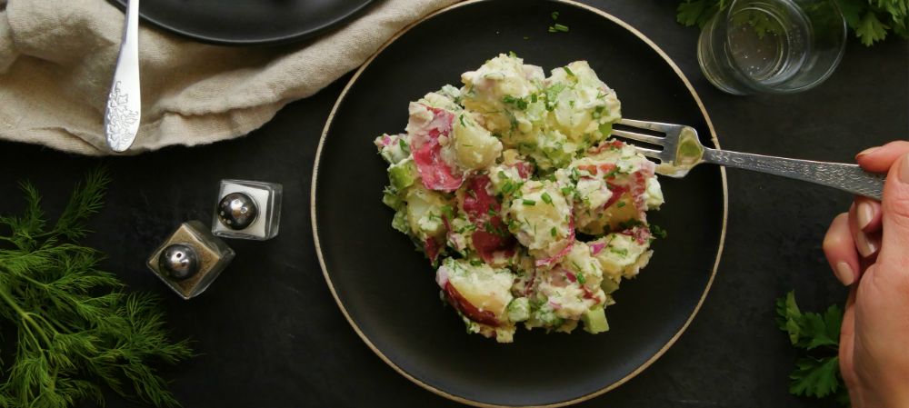 Instant Pot Herbed Red Potato Salad Recipe and Video