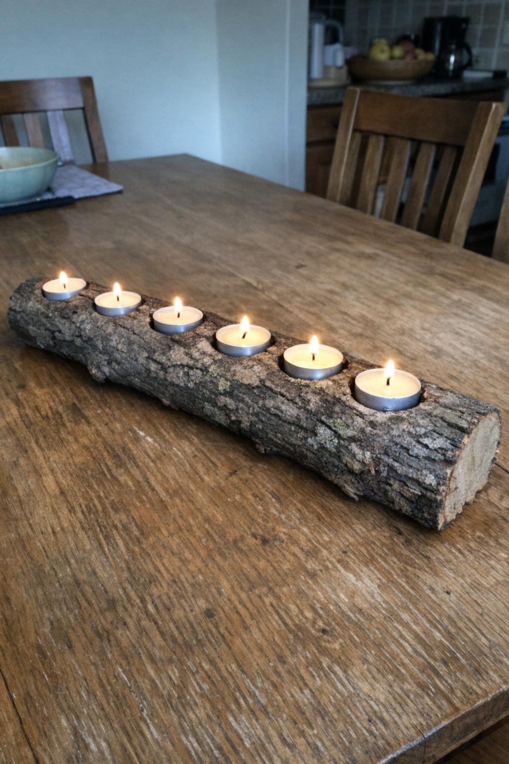 Branch tea-light holder centerpiece