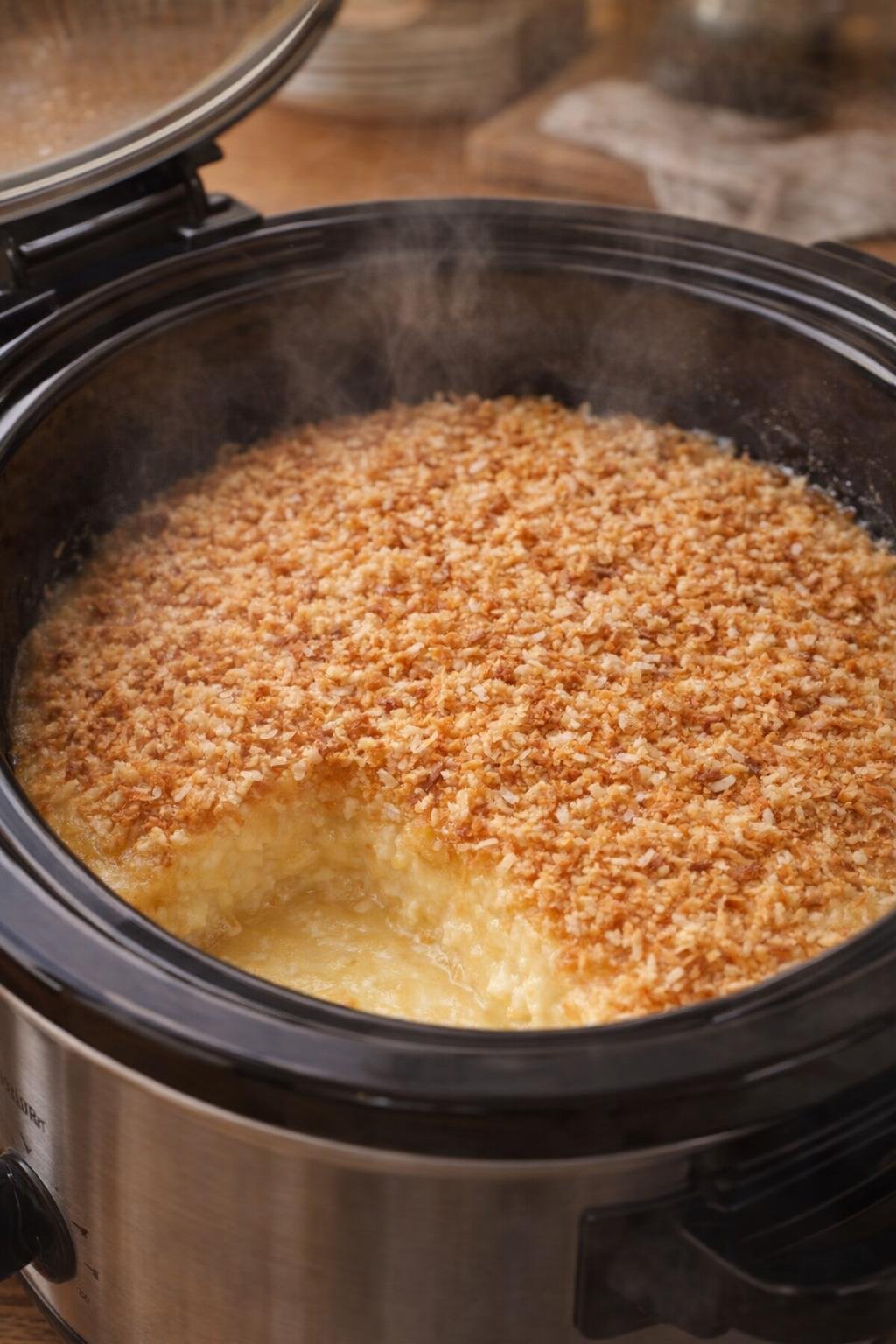 Kokosvla gekookt in de slowcooker