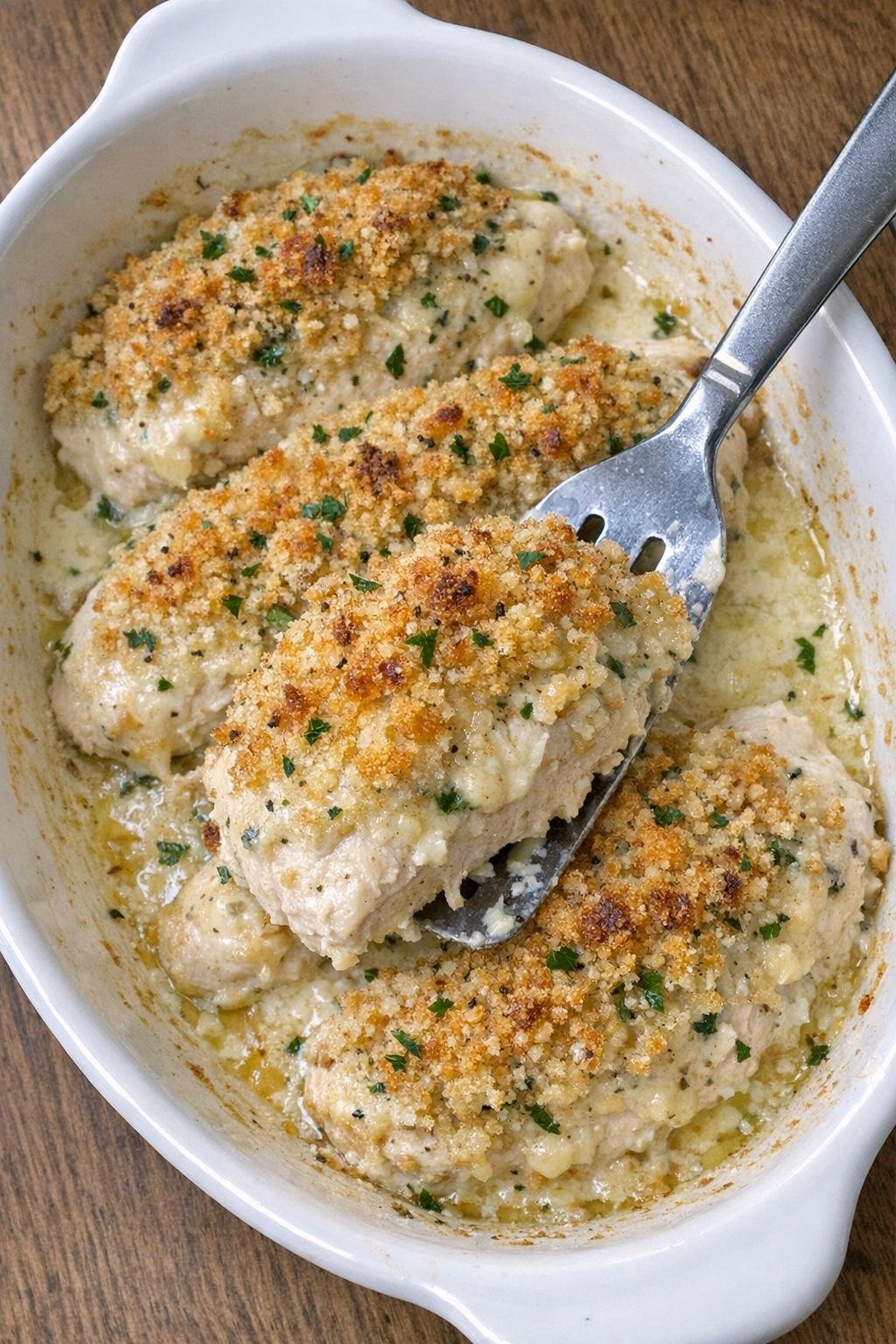 Chicken duchess close-up