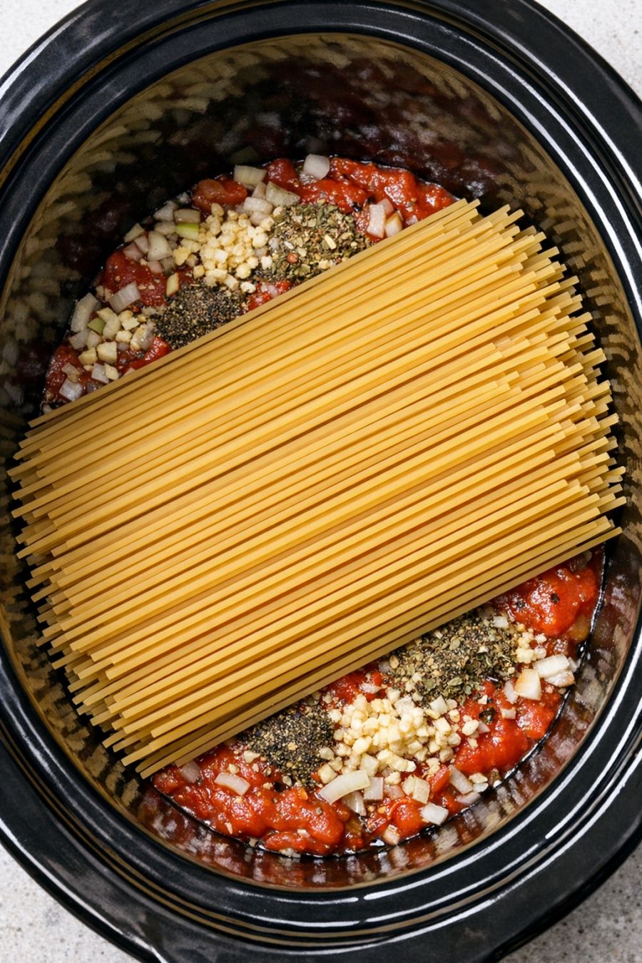 Throw Spaghetti Throw dry spaghetti in with a few ingredients and somehow it cooks up ...