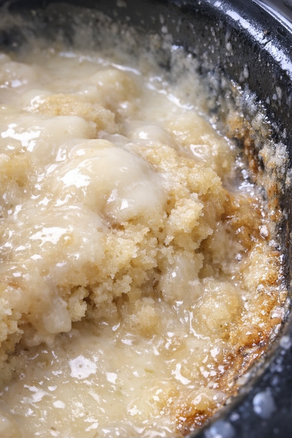 Slow cooker blonde and ivory bake close-up