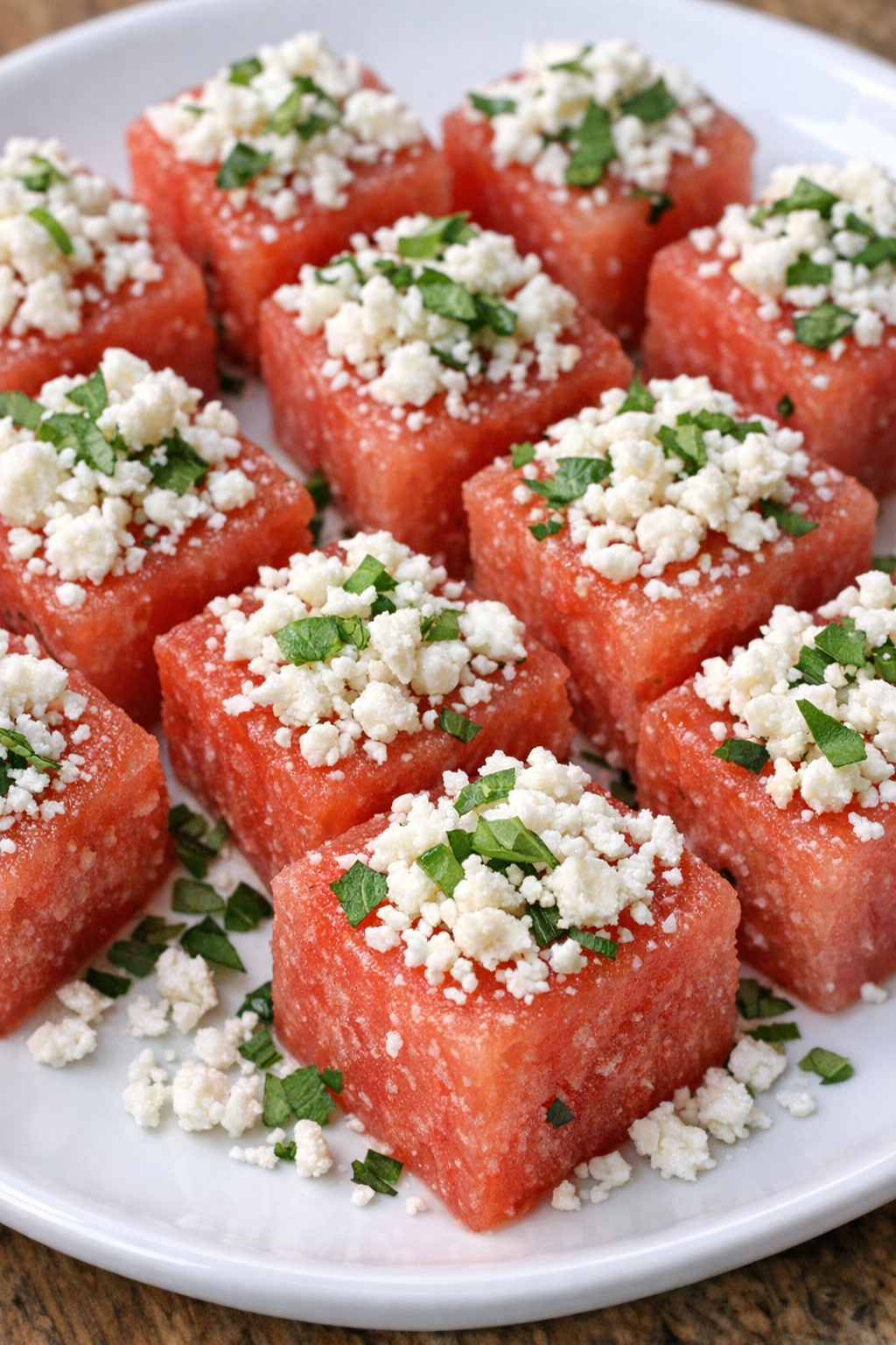 Finished southern 3-ingredient watermelon bites