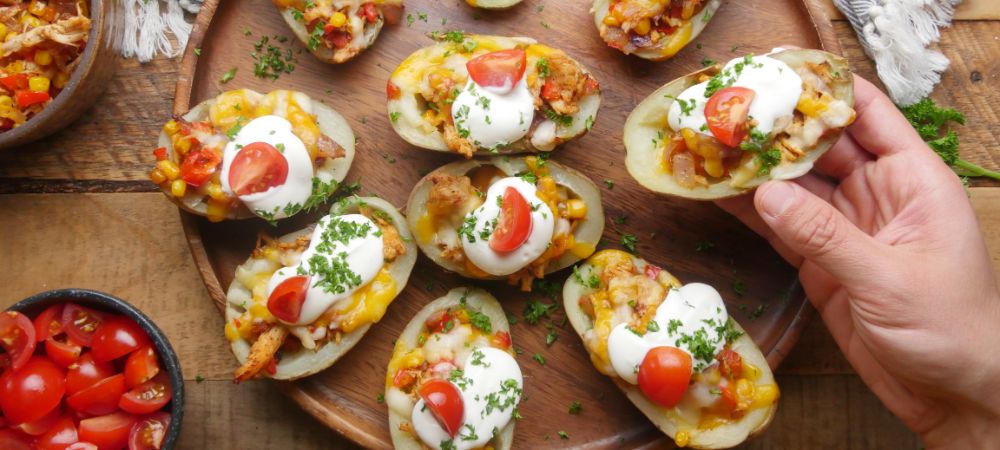 Our Simple Mexican-style Potato Skins Will Take You South Of The Border! Recipe and Video