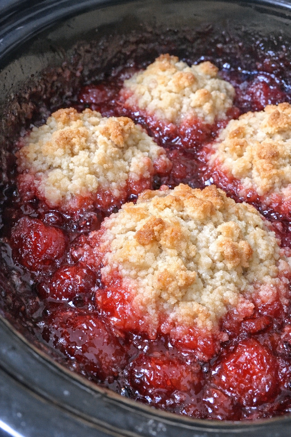 Finished crimson pool bake in the slow cooker