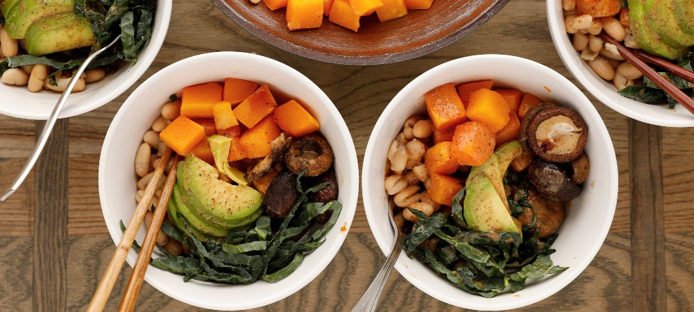 Wild Rice, Squash And Mushroom Vegetarian Buddha Bowl  Recipe and Video