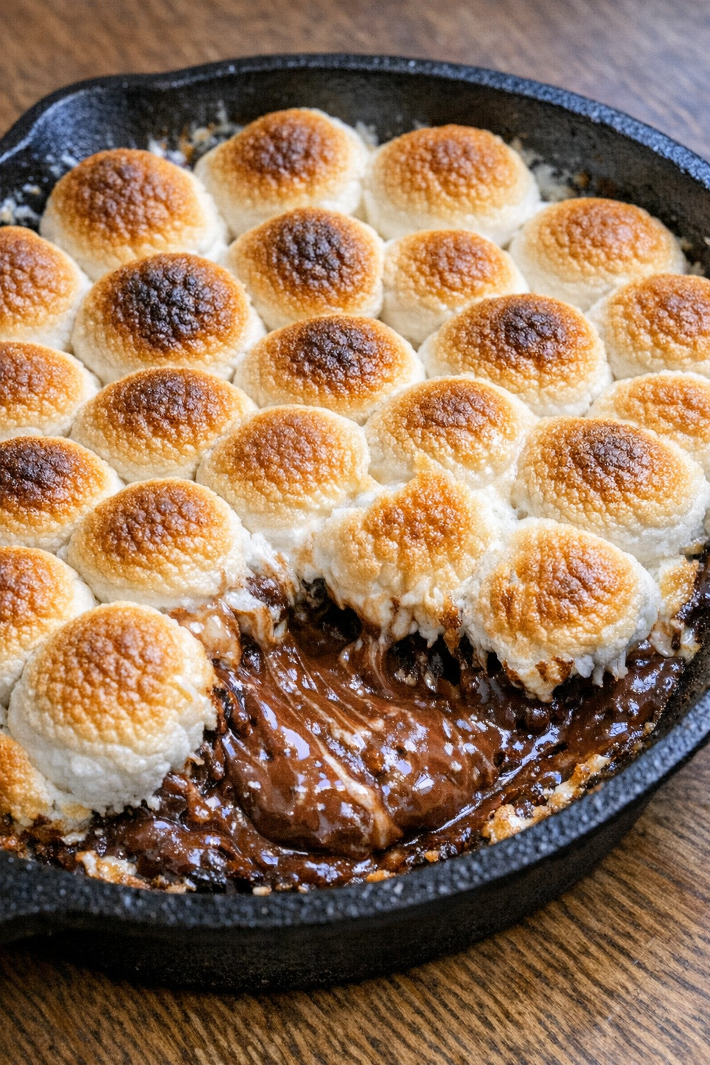 Finished 3-ingredient s'mores dip