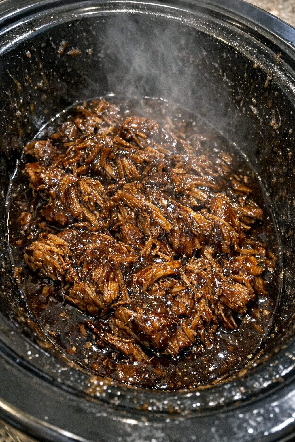 Slow cooker glazed protein dish