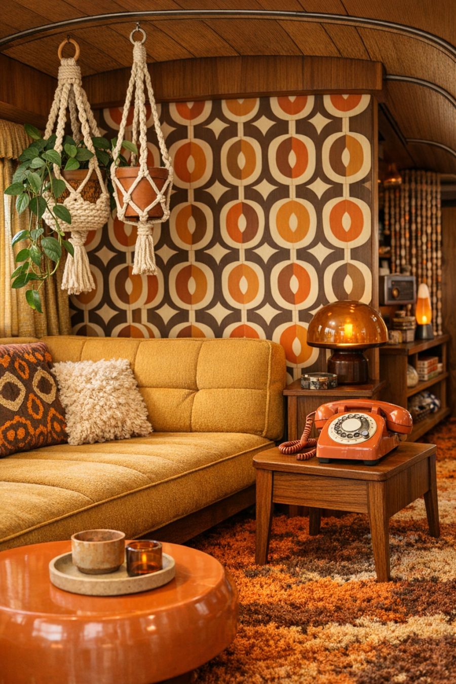 Take a look around this groovy mustard yellow retro converted bus that ...