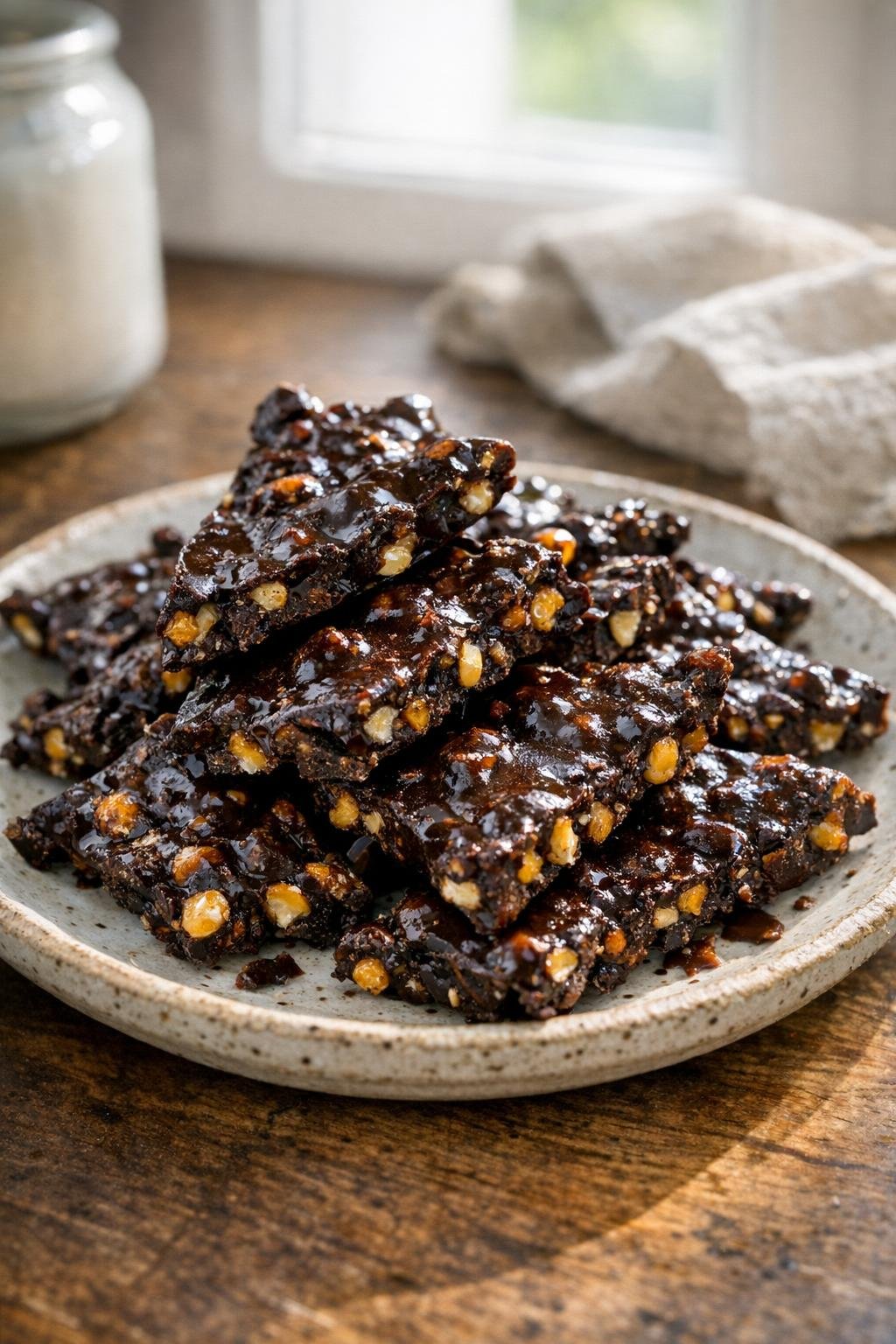 Version au chocolat noir du dessert