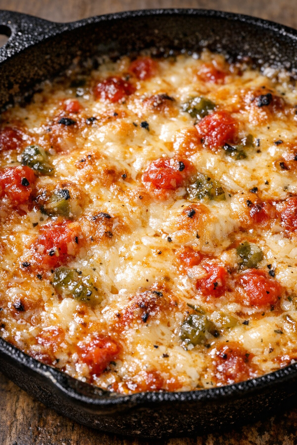 Southern baked salsa dip fresh from the oven