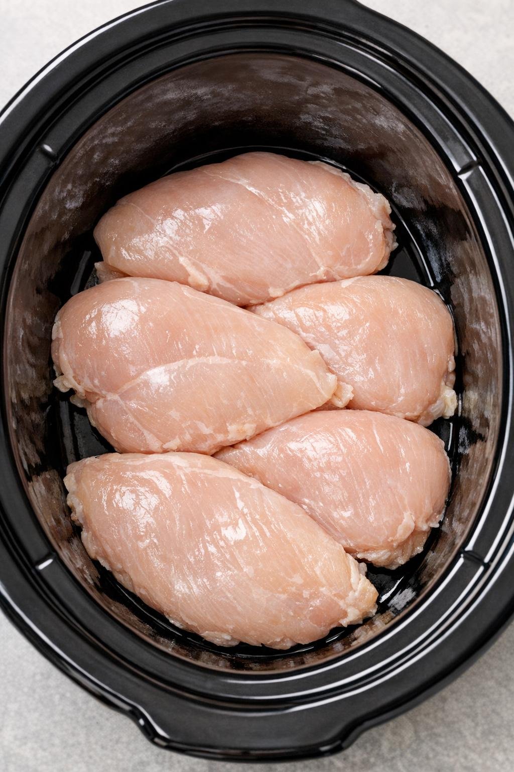 Kippenborsten in een slowcooker