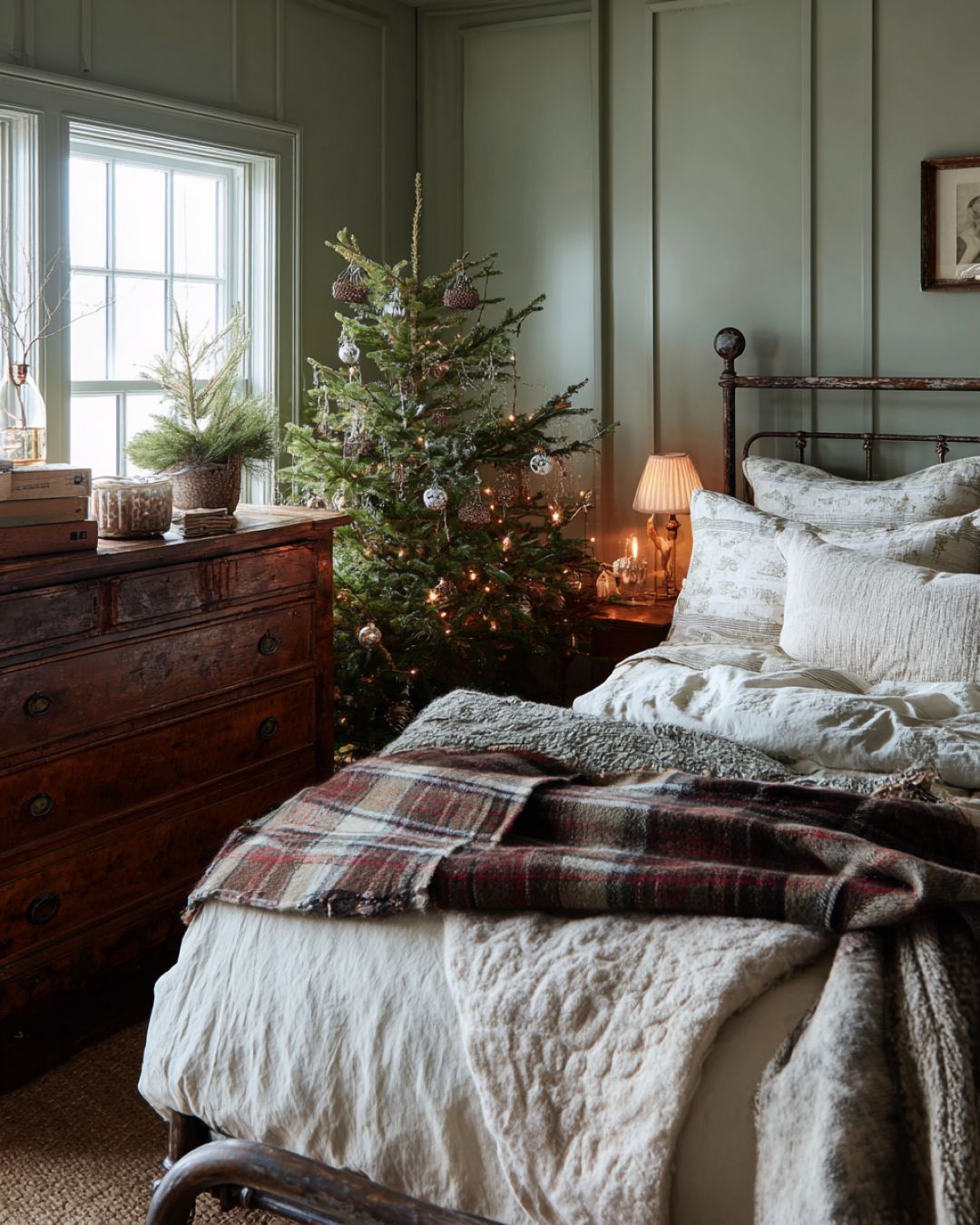 Walk inside this charming vintage cottage decorated for Christmas with ...