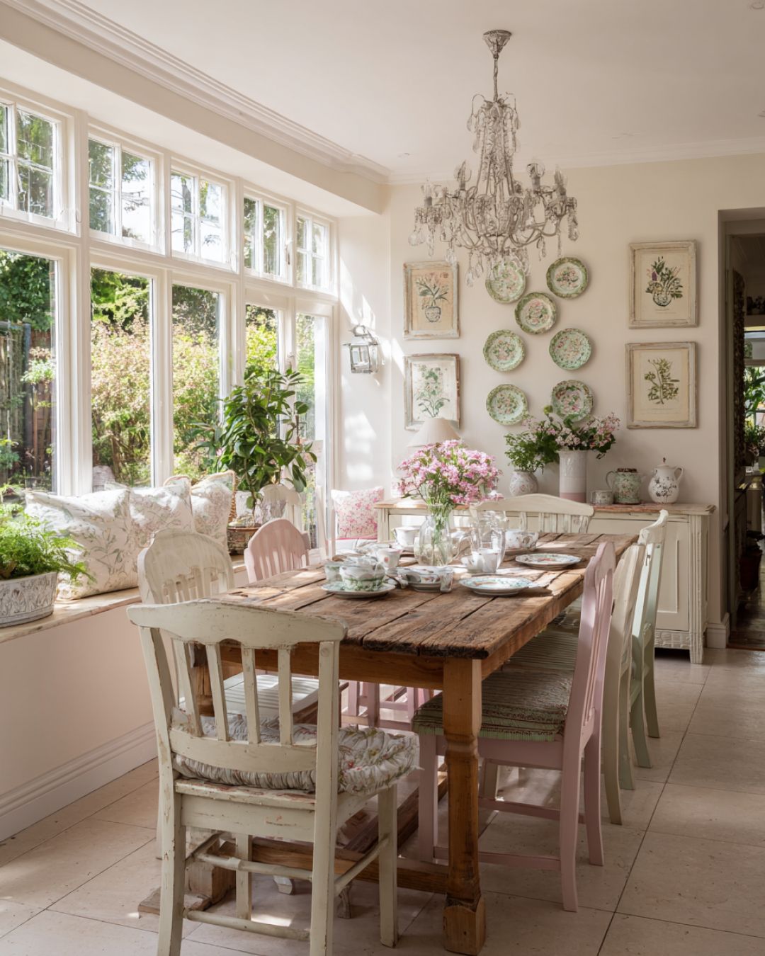 Step inside this blush pink fairytale cottage wrapped in rosy pastel ...