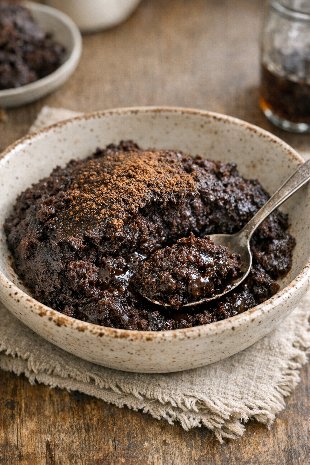 Finished slow cooker chocolate wacky cake