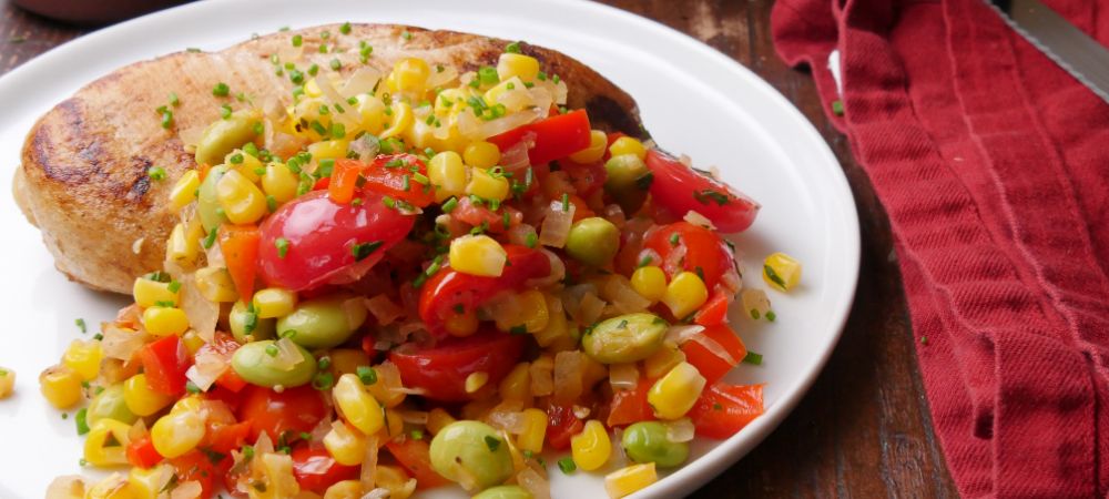 Southern Corn And Edamame Succotash Salad  Recipe and Video
