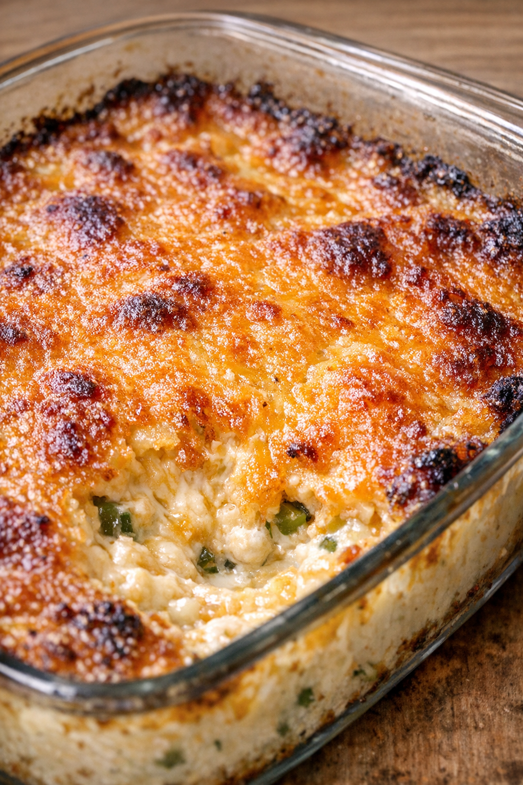 Southern 4-ingredient jalapeno popper dip fresh from the oven