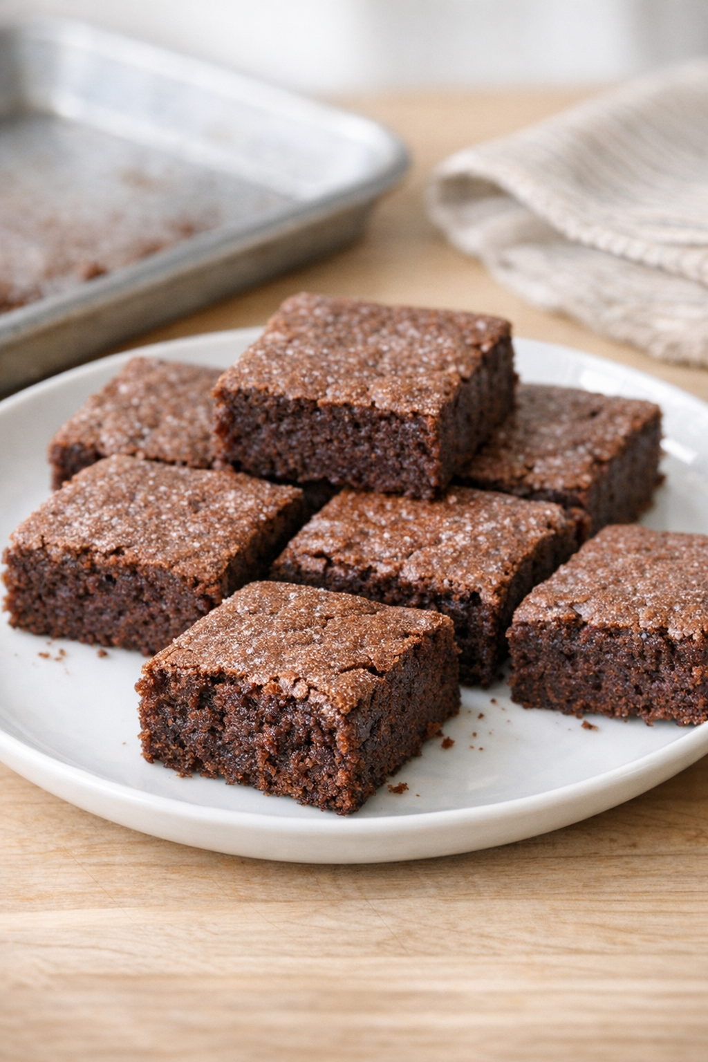 Finished chocolate cocoa bars on a plate