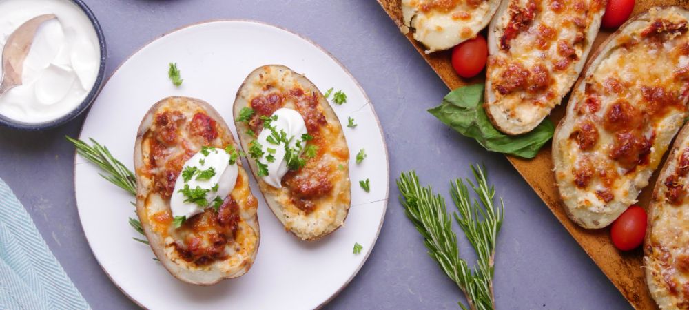 Gluten-free Italian-American Lasagna-stuffed Potato Skins That Are To Die For Recipe and Video