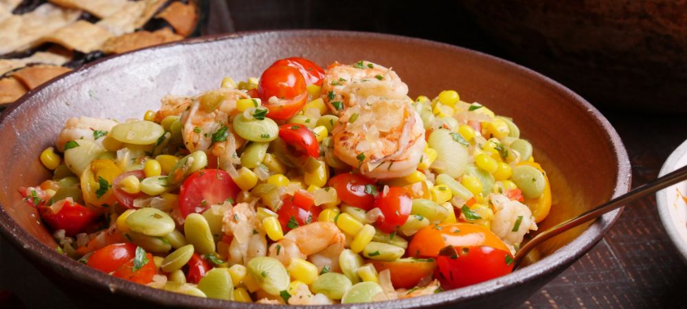 This Southern Shrimp Succotash Pulls It Weight As A Side Or A Main Dish Recipe and Video