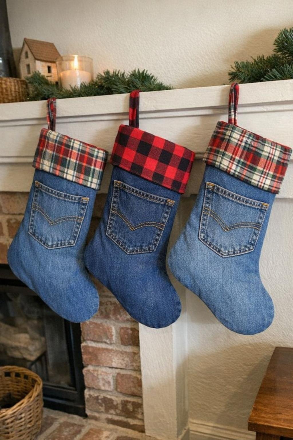 Back-pocket Christmas stockings