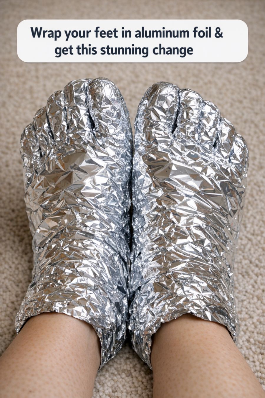 Wrap your feet in aluminum foil & get this stunning change - Remedy Daily