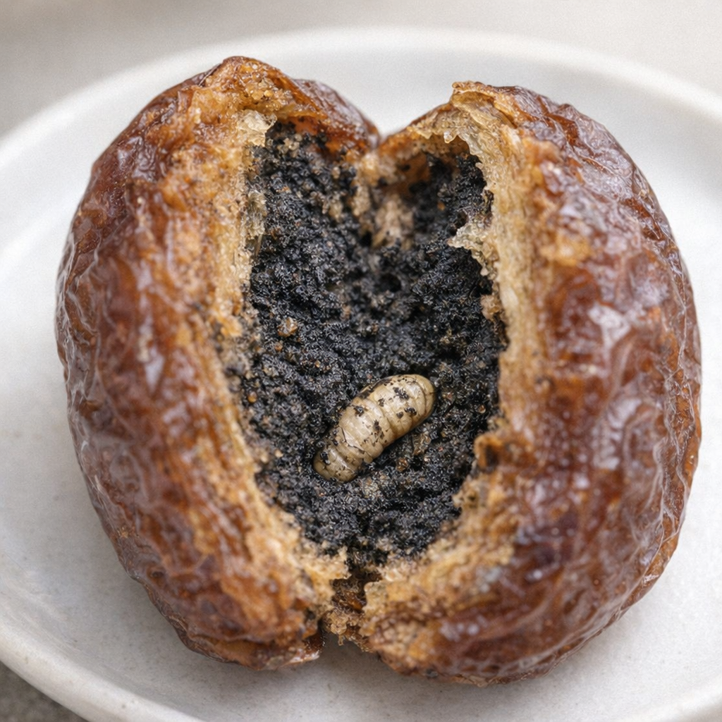 Split date showing interior texture up close