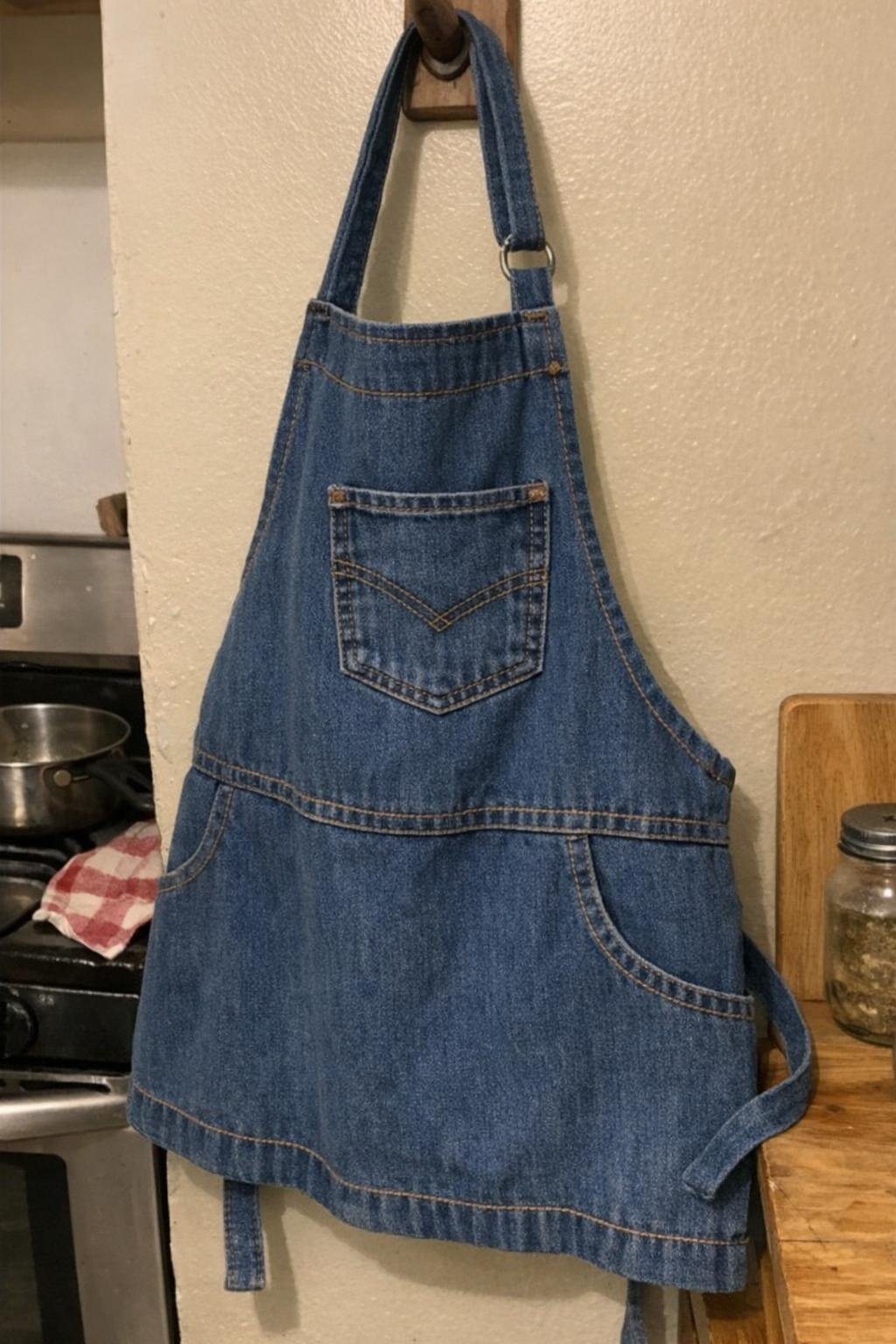 Denim apron