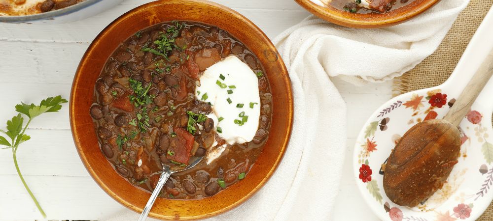 Vegetarian Black Bean Chili Recipe and Video