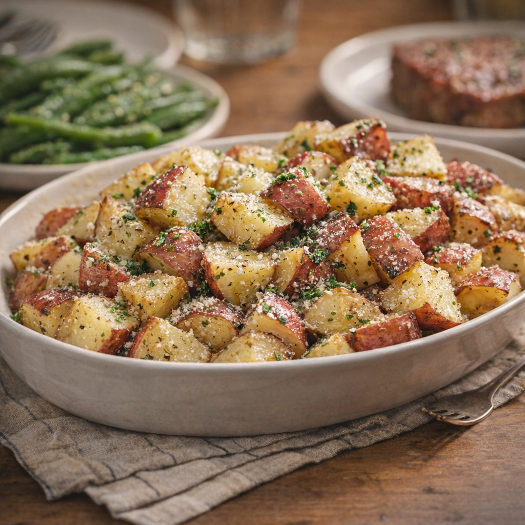red potatoes italian dressing Drizzle italian dressing and these 2 ingredients over cubed red potatoes  into a sheet pan for a simple side dish you'll make on repeat