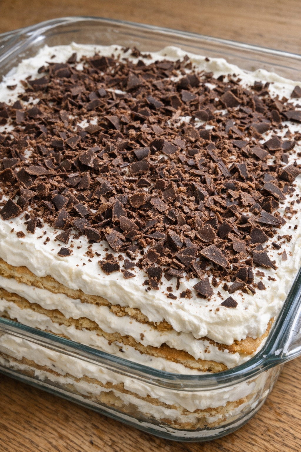 Finished 3-ingredient icebox cake