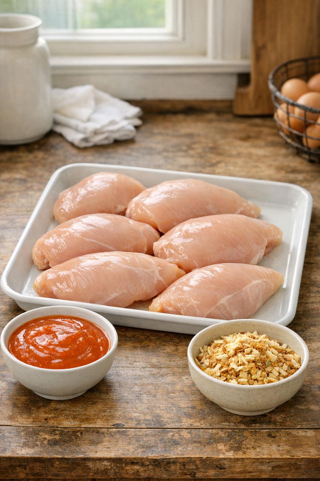 Chicken breasts with dressing and soup mix ingredients
