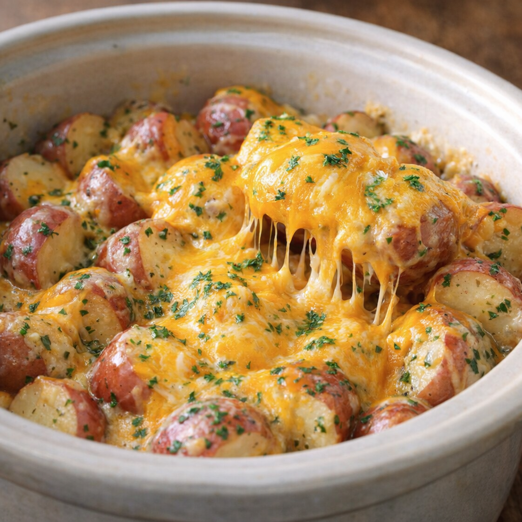 Cheesy variation of herb ranch potatoes