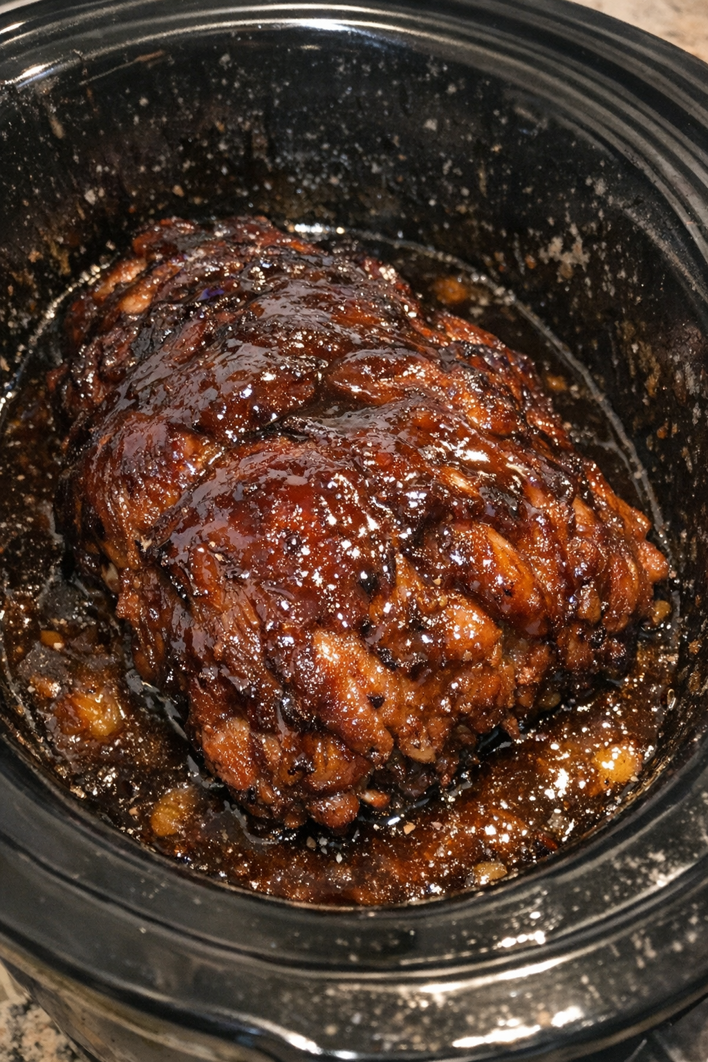 Glazed slow cooker comfort dish