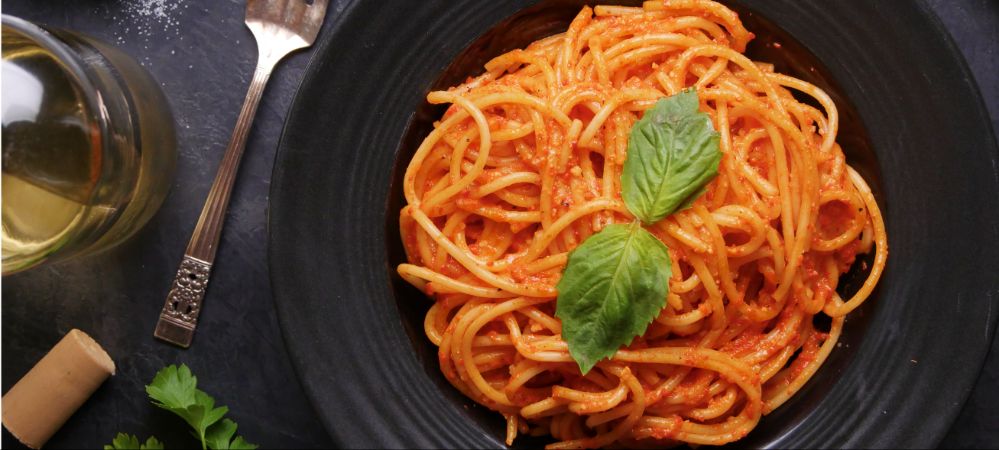 Vegan Roasted Red Pepper Pasta Recipe and Video