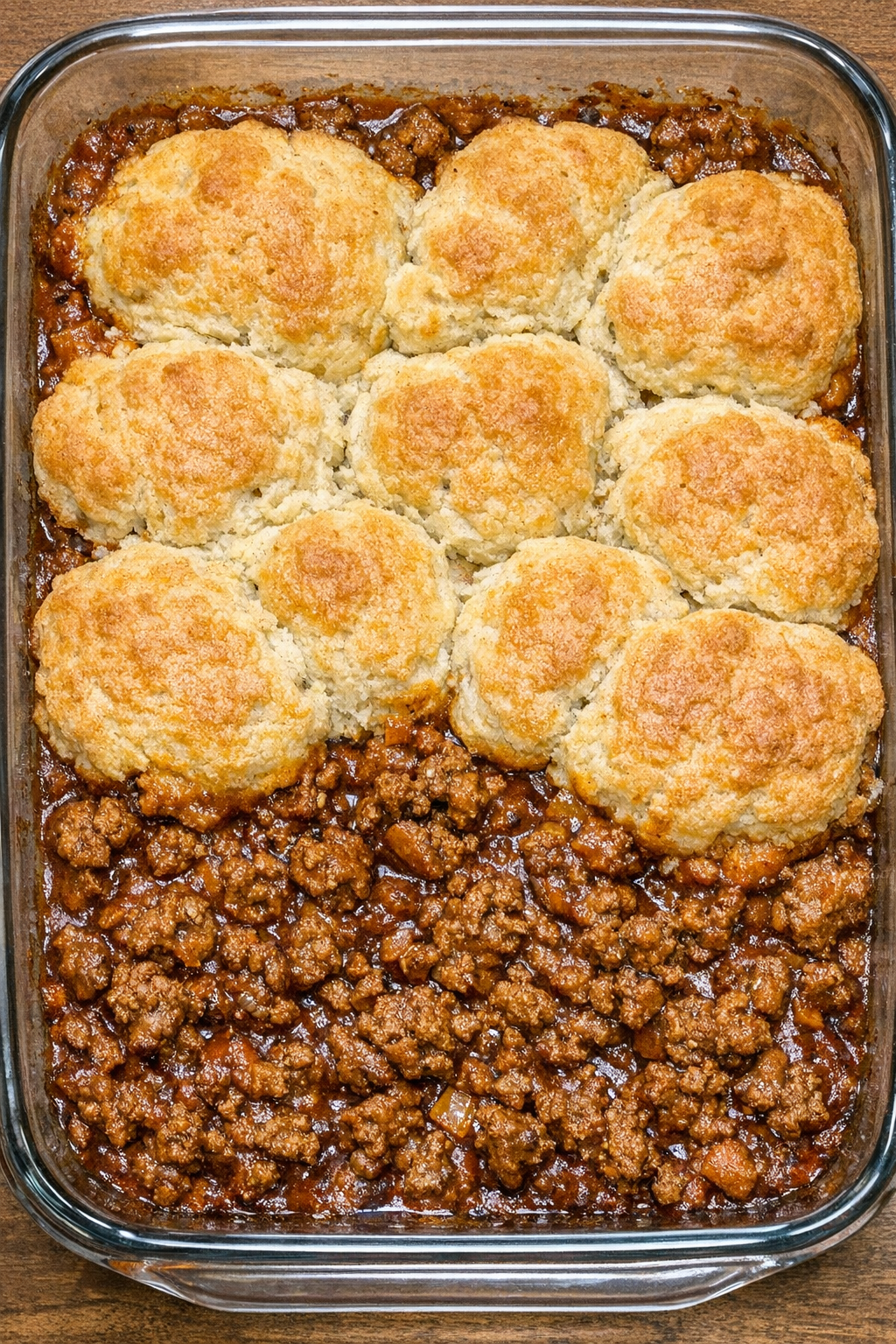 4-ingredient sloppy joe casserole ready to serve