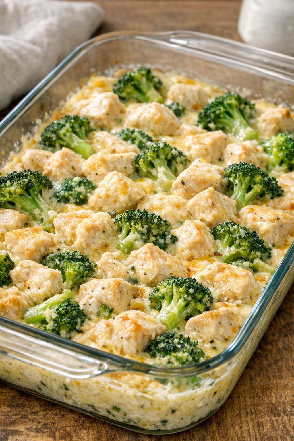 Oven chicken with broccoli variation