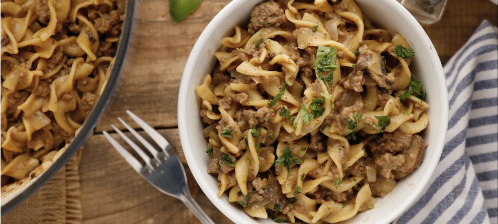 One-pot Hamburger Stroganoff Recipe and Video