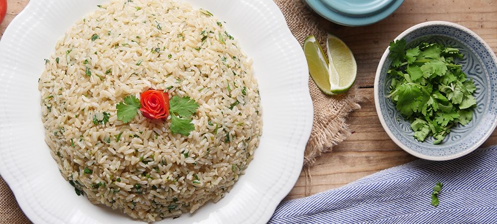 Vegetarian Cilantro Lime Brown Rice Recipe and Video